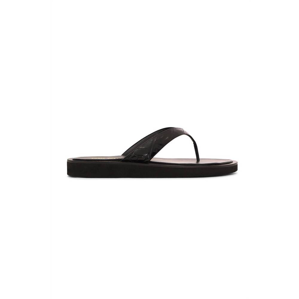 NEW PARIS TEXAS women's brooklyn thong sandals in carbone